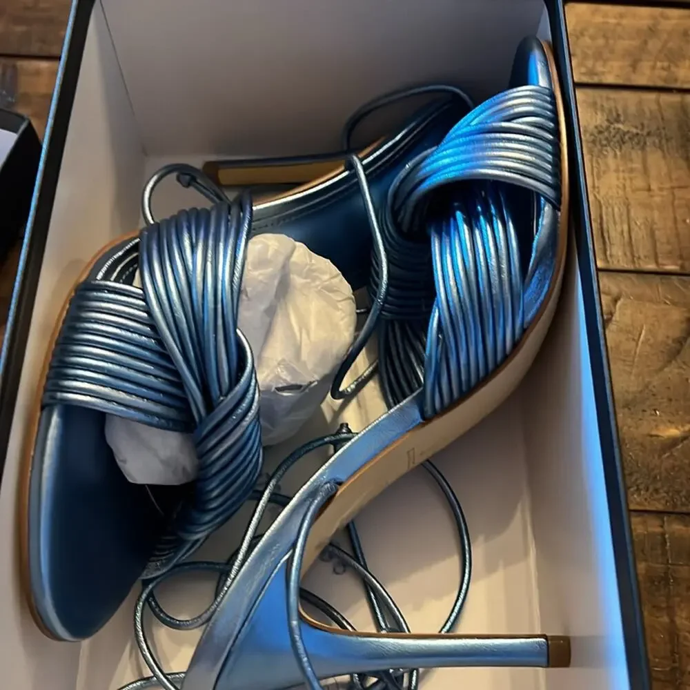 Marc Fisher Brista Ankle Tie Strap Strappy Stiletto Heels NEW Size 7.5
